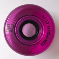 Z-FLEX Longboard Wheel 63mm PURPLE Translucent Zflex Z-Pro Skateboard