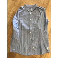 KINGPIN LONG SLEEVE BUTTON UP TEE SHIRT KINGPIN SKATE STORE AUSTRALIAN SELLER
