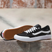 VANS Berle Pro Skate Shoes BLACK TRUE WHITE | mens skateboard shoe