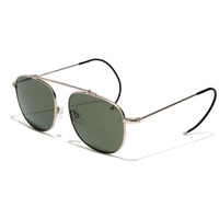 EPOKHE No Tomy Sunglasses SILVER MATTE GREEN Polarised Lens