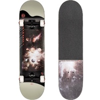 GLOBE G2 Where To 8.0" X 32" Complete Skateboard BLACK GREY | grey planets
