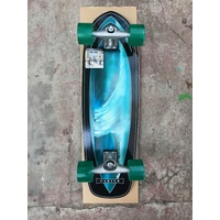 CARVER Super Surfer Complete Skateboard w/ CX Raw AQUA BLUE | wave skateboard