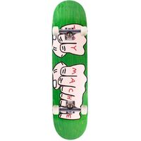 TOY MACHINE Fists Medium 7.75" X 31.75" Skateboard Complete GREEN
