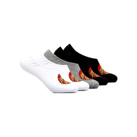 SANTA CRUZ NO SHOW ASSORTED 5 PACK SOCKS SOX SIZE US 7-11