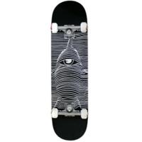 TOY MACHINE Toy Division 8.0" X 31.83" Skateboard Complete BLACK WHITE | skate board