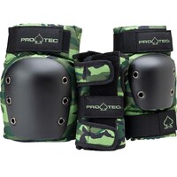 PROTEC STREET PADS JUNIOR PRO 3 PACK CAMO ELBOW KNEE WRIST PRO-TEC