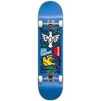 ALMOST Skateistan Sky Brown Doodle FP 7.5" Skateboard Complete BLUE