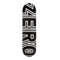 ZERO DECK BOLD BLACK WHITE 8.75" SKATEBOARD