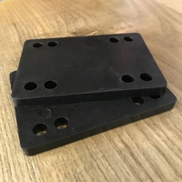 MODUS SKATEBOARD RISERS 1/4" BLACK AUSTRALIAN SELLER FREE POSTAGE