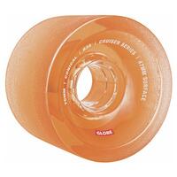 GLOBE SKATEBOARD WHEEL CONICAL 70MM 83A CLEAR AMBER SOFT CRUISER WHEEL