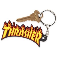 THRASHER SKATEBOARD MAGAZINE KEY RING Flame Key Chain