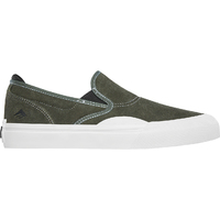 EMERICA SHOES WINO G6 SLIP ON OLIVE SKATEBOARD FOOTWEAR