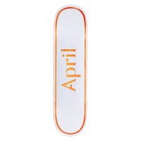 APRIL SKATEBOARDS OG LOGO DECK ORANGE ASST SIZES NEW FREE POST