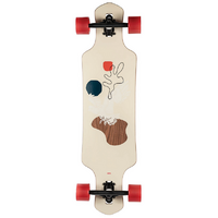 GLOBE COMPLETE SKATEBOARD 35" GEMINON  CRUISER DROP THROUGH