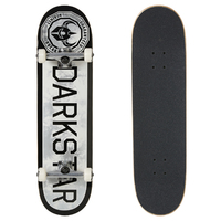 DARKSTAR SKATEBOARD COMPLETE 8.25" DARKSTAR TIMEWORKS SILVER TYE DIE