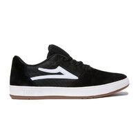 LAKAI SHOES BRIGHTON black / white SUEDE MS221-0257-B00 / BLKSD