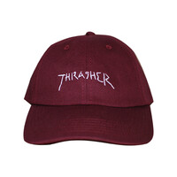 THRASHER MAGAZINE - New Religion Old Timer Maroon Cap Hat OSFA