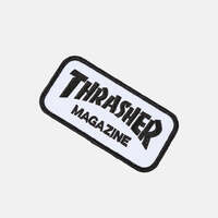 Thrasher Magazine - Thrasher Logo Patch Black / White 4" Inch
