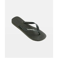 Havaianas - Top Rubber Logo Thongs Olive Green Male Flip Flops