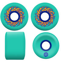 SANTA CRUZ 60mm OG SLIME BALLS teal 78a SKATEBOARD WHEELS SLIME BALLS SET OF 4