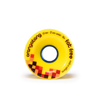 Orangatang - Longboard Wheels Fat Free 65mm 86a Yellow Set of 4