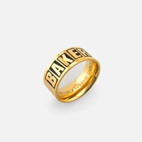 BAKER BRAND LOGO RING GOLD ASST SIZES