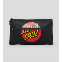 Santa Cruz SKATEBOARDS pencil case CLASSIC DOT dual BLACK