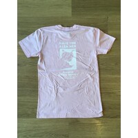 Kingpin Skate Supply S/S Tee Shirt Pink / White Street Cat Print