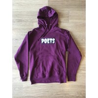 Poets - Aesop Chenille Hoodie Wine Jumper Pull Over