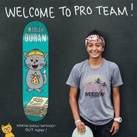 MEOW SKATEBOARD COMPLETE 7.75" X 32" MEOW MARIAH DURAN WHISKERS GIRLS SKATEBOARD