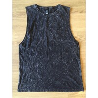 AS Colour - Singlet Black Acid Wash Skate Supply King Pin ASColour Color