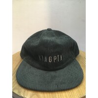 KIngpin - Corduroy Hat Cap Pine Green Kingpin Logo Skate Supply Adjustable cord