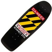 Schmitt Stix - Danger 10.125" X 30.5" Reissue Skateboard Deck Black skate board deck