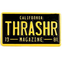Thrasher - Licence Plate Lapel Pin Black / Yellow Thrasher Magazine