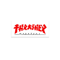 THRASHER MAG godzilla white 6INCH SKATEBOARD STICKER 6" x 2.5"