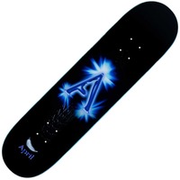 APRIL SKATEBOARDS 8.38"  - A LOGO BLACK / BLUE 8.38" NEW DECK