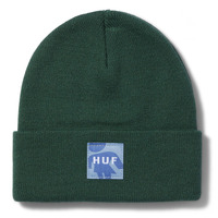 Huf - X Girl OG Logo Cuff Beanie Forrest Green OSFA
