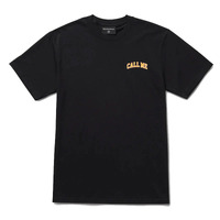Call Me 917 - Call Me Shirt Black Orange Print Tee T-Shirt