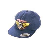 Powell Peralta - Winged Ripper Hat Navy Snap Back Cap