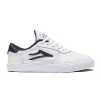 LAKAI SHOES KIDS CAMBRIDGE FOOTWEAR WHITE NAVY LEATHER SHOE SHOES