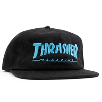 Thrasher - Mag Logo Blue Cap Snapback Hat Black Thrasher Magazine