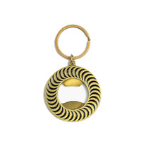 Spitfire - Key Chain Classic Swirl Brass Bottle Opener Keychain