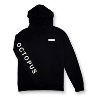 Octopus -  Massive Logo Hoodie Jumper Black Pull Over Mens X Large Extra Large XL
