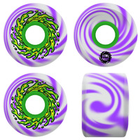 Santa Cruz - OG Slime Purple Swirl 66mm 78a Slime Balls Skateboard Wheels Set of 4