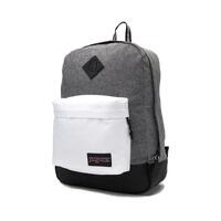 JANSPORT SUPER FX BACKPACK BAG black white letterman nylon back pack JSOOT64Q0FP 25L NEW AUSTRALIAN SELLER