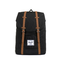 HERSCHEL BACKPACK RETREAT SUPPLY BLACK 10066-00001-OS BACK PACKS BAGS BAG AUST SELLER
