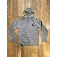 99 DEGREES - Reaper Hooded Jumper Grey Marle Pull Over Hoody