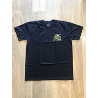 Kingpin - Fortune Black / Yellow Print Shirt Kingpin Skate Supply T-Shirt Short Sleeve