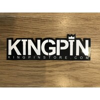 Kingpin - Kingpin Letters Sticker Black / White 7.5" Medium