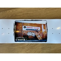KINGPIN SKATE SHOP MAVS CHICKEN SKATEBOARD DECK WHITE TJ asst sizes
